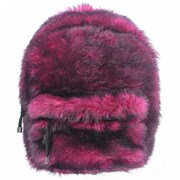 Vetements Pink Shearling Backpack 181285